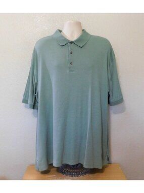 Ping Collection Polo Golf Shirt Mens 2X Sage Green Musket Logo Cotton Poly Blend